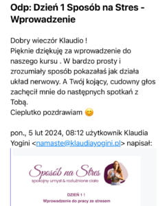 Opinia Sposób na Stres