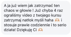 kurs zatrzymaj natłok myśli stosuję codziennie i działa